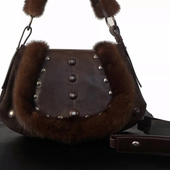 Yves Saint Laurent Mink Fur Two Way Shoulder Bag - Picture 6 of 8